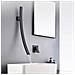 Rubinetto per lavabo da bagno, Blackswan, tipo M18, modello nero opaco, misura 70 cm - Foto miniatura 2