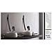 Rubinetto per lavabo da bagno, Blackswan, tipo M18, modello nero opaco, misura 70 cm - Foto miniatura 3