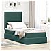 Letto con contenitore e materasso Verde Scuro 100 x 200 cm - Foto miniatura 2