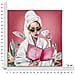 Dipinto Su Tela Luxury Spa A Donna In Accappatoio Con Cornice, 82x82 Cm - Foto miniatura 7