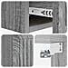 Tavolino da Parete Laterale Grigio Sonoma 59 x 34,5 x 17 cm - Foto miniatura 7