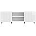 Mobile TV Bianco Lucido 150 x 31 x 52 cm Legno ingegnerizzato - Foto miniatura 4