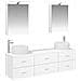 Set di mobili per il bagno 5 pcs Bianco - Foto miniatura 1