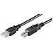 Cavo USB 2.0 A / B M / M 1.0 mt nero, bulk - Foto miniatura 2