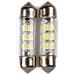 C10w Coppia Di Lampadine 8 Led Siluro Per Luci Auto 12v 10w Sv8,5 - Foto miniatura 1