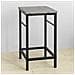 Set 3 Pezzi Tavolo Con 2 Sgabelli Mobile Bar Per Casa Stile Industriale Grigio, L80*p50*a88cm, Grigio Ogt10-hg - Foto miniatura 9