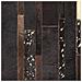 Tappeto Patchwork Nero E Oro In Pelle - 200x200cm - Artvin - Foto miniatura 10