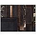 Tappeto Patchwork Nero E Oro In Pelle - 200x200cm - Artvin - Foto miniatura 14