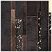 Tappeto Patchwork Nero E Oro In Pelle - 200x200cm - Artvin - Foto miniatura 5