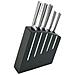 Jean Dubost 18507 Bloc De Cuisine Kimono Noir 5 Couteaux De De Cuisine Ventoux Acier Inox - Foto miniatura 1