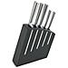 Jean Dubost 18507 Bloc De Cuisine Kimono Noir 5 Couteaux De De Cuisine Ventoux Acier Inox - Foto miniatura 2