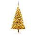 Set Albero Natale Artificiale con LED Palline Oro 150 cm PET - Foto miniatura 1