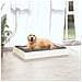 Cuccia Per Cani Bianca 71,5x54x9 Cm In Legno Massello Di Pino - Foto miniatura 4