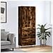 Credenza Rovere Fumo 69,5x34x180 Cm In Legno Multistrato - Foto miniatura 1