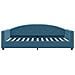 Letto Da Giorno Blu 100x200 Cm In Velluto - Foto miniatura 2