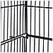 Gabbia Voliera Per Uccelli Nera Per Pappagalli Con Tetto Apribile 46x35x148 Cm - Foto miniatura 3