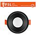 Ghiera fissa TONDA - Alluminio verniciato a polvere, foro 75mm NERA - Foto miniatura 4