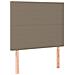 Letto A Molle Con Materasso E Led Tortora 100x200cm In Tessuto - Foto miniatura 6
