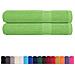 Asciugamani Per Sauna 2 Pz Verde Mela 80x200 Cm 360 G /m Cotone - Foto miniatura 2