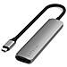 Hub Usb-c Slim Multiport 6-in-1 4k Power Delivery 100w, Grigio - Foto miniatura 1
