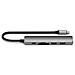 Hub Usb-c Slim Multiport 6-in-1 4k Power Delivery 100w, Grigio - Foto miniatura 3