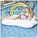 Galleggiante Gigante A Forma Di Zattera A Forma Di Nuvola Arcobaleno. 183x120 Cm. 183x116x120 Centimetri. Colore Bianco - Foto miniatura 4