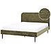Letto Velluto A Coste Flayat 160 X 200 Cm Verde - Foto miniatura 3