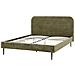 Letto Velluto A Coste Flayat 160 X 200 Cm Verde - Foto miniatura 5