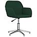 Sedia Da Ufficio Girevole Verde Scuro In Tessuto - Foto miniatura 1