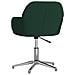 Sedia Da Ufficio Girevole Verde Scuro In Tessuto - Foto miniatura 4