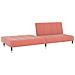 Divano Letto a 2 Posti Rosa in Velluto - Foto miniatura 4