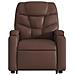 Poltrona Alzapersona Reclinabile Marrone in Similpelle - Foto miniatura 9