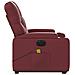 Poltrona Alzapersona Reclinabile Rosso Vino in Similpelle - Foto miniatura 9