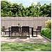 Set Pranzo da Giardino 7 pz con Cuscini in Polyrattan e Acciaio - Foto miniatura 2