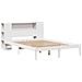 Letto Libreria senza Materasso Bianco 120x200 cm Legno di Pino - Foto miniatura 3