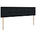 Struttura Letto Pouf con Materassi Nero 200x200 cm Velluto - Foto miniatura 8