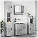 Set di mobili per il bagno 4 pcs Grigio cemento 61 x 35 x 64 cm - Foto miniatura 2