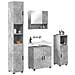 Set di mobili per il bagno 4 pcs Grigio cemento 61 x 35 x 64 cm - Foto miniatura 3