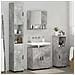 Set di mobili per il bagno 4 pcs Grigio cemento 61 x 35 x 64 cm - Foto miniatura 4