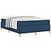 Letto a molle con materasso Blu e Bianco 160 x 200 cm Tessuto - Foto miniatura 3
