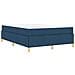 Letto a molle con materasso Blu e Bianco 160 x 200 cm Tessuto - Foto miniatura 9