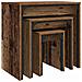 Tavolo da caffè nesting 3 pcs Legno vecchio 60 x 35 x 56 cm - Foto miniatura 4