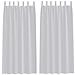 Tende con tende 2 pcs Grigio chiaro 140x175cm Poliestere - Foto miniatura 1