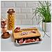 Tagliere In Bambù 28,5x21cm + Cassetto In Acciaio Inox - 09950g - Foto miniatura 3