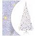 Albero di Natale artificiale Bianco 180 cm PVC e Acciaio - Foto miniatura 1