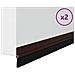 Spazzole per porte autoadesive 2 pcs Marrone 100 cm - Foto miniatura 3