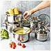 Set di pentole in acciaio inossidabile Kinghoff KH-1764 da 10 pezzi - Foto miniatura 5