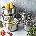 Set di pentole in acciaio inossidabile Kinghoff KH-1764 da 10 pezzi - Foto miniatura 2
