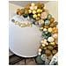 Telone Bianco Rotondo Per Arco 200cm (6.6ft) - Decorazioni Perfette Per Matrimoni E Feste - Foto miniatura 3