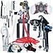 Set Di Verniciatura Spraytech Fullset 2l - Pistola Pneumatica Alta Pressione Con Serbatoio 2l | Maschera 6200 Con Filtri | Tuta Protettiva | Kit Pulizia 17 In 1 - Foto miniatura 1